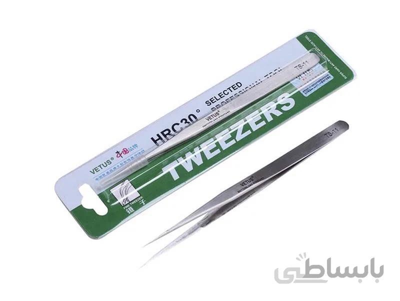 پنس سر صاف وتوس VETUS TS-11 ا VETUS TS-11 TWEEZER