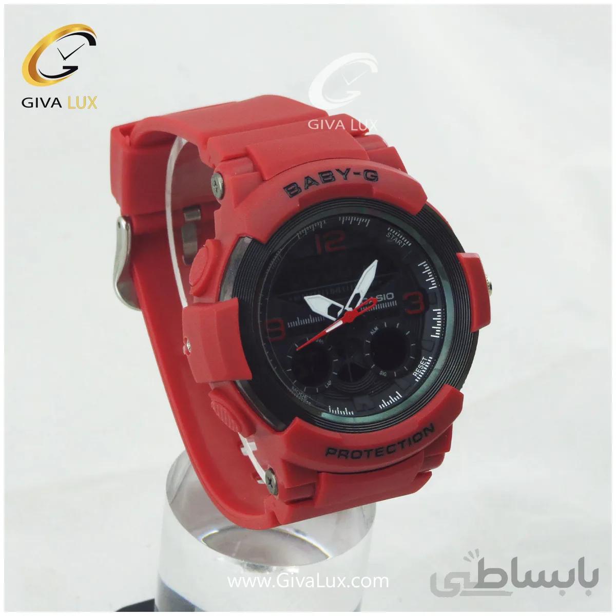ساعت مچی اسپرت کاسیو جی شاک (BABY-G) قرمز