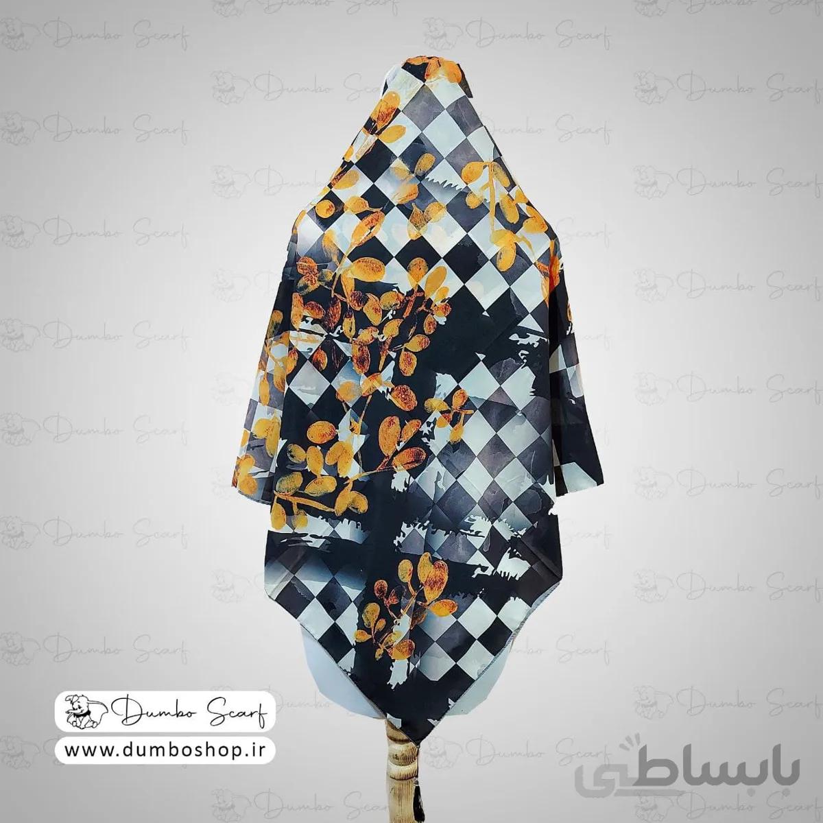 ✅روسری کرپ منگوله دار