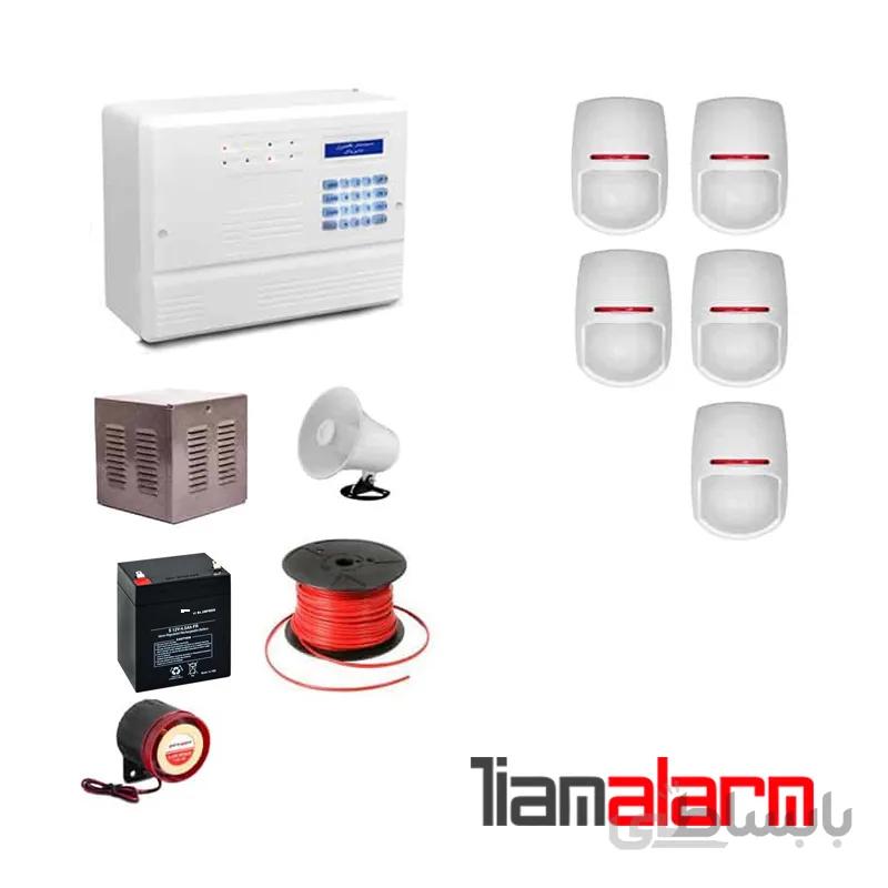 پکیج دزدگیر اماکن باسیم مدل فایروال سیم کارتی و تلفنی F10PY5