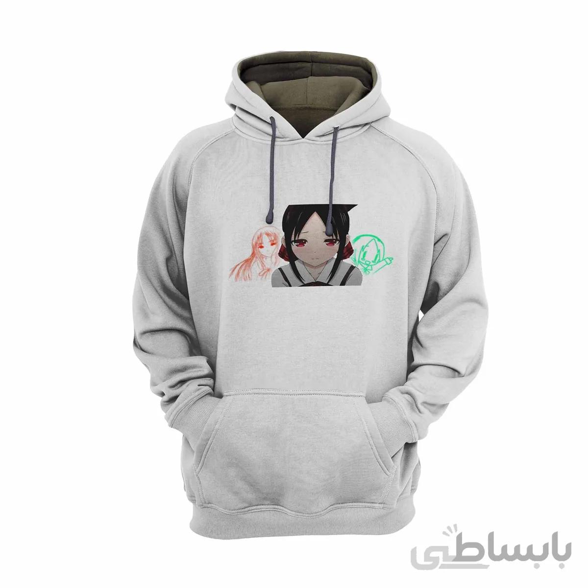 هودی سفید طرح انیمه کاگویا ساما: عشق جنگ است Kaguya-Sama: Love Is War کد KCT10457 کد 285145