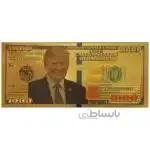 اسکناس 1000 دلار آمریکا طرح دونالد ترامپ روکش آب ط