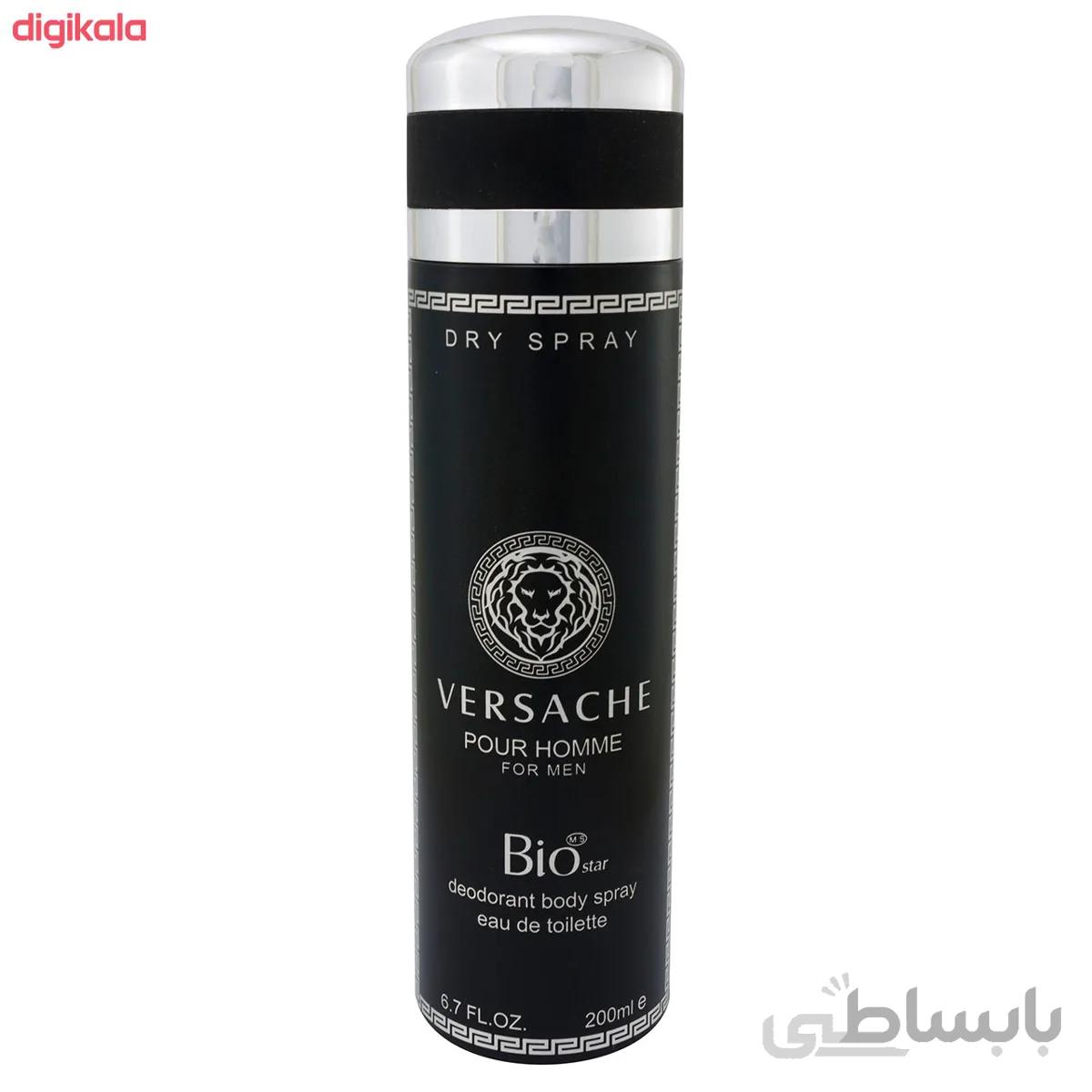 اسپری بدن مردانه بیو استار مدل ورساچه pour homme حجم 200 میلی لیتر
