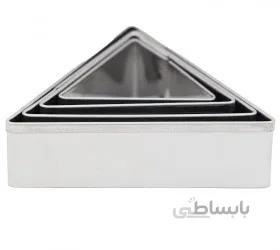 کاتر فلزی شیرینی پزی طرح مثلث مجموعه 4 عددی