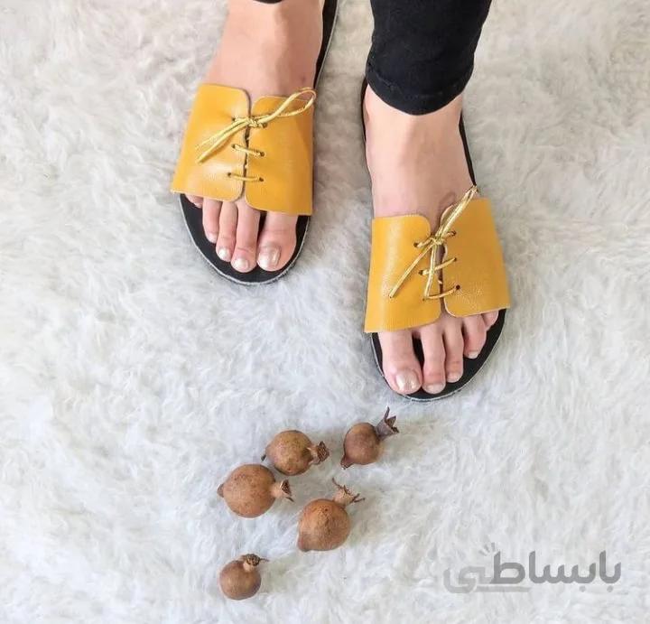 صندل روفرشی چرم کد۱۳۱۷۳۱۸۴۵۱۰
