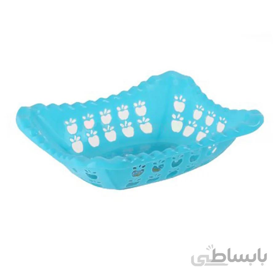 سبد سبزی اشکان پلاستیک مدل چهارگوش سیب
