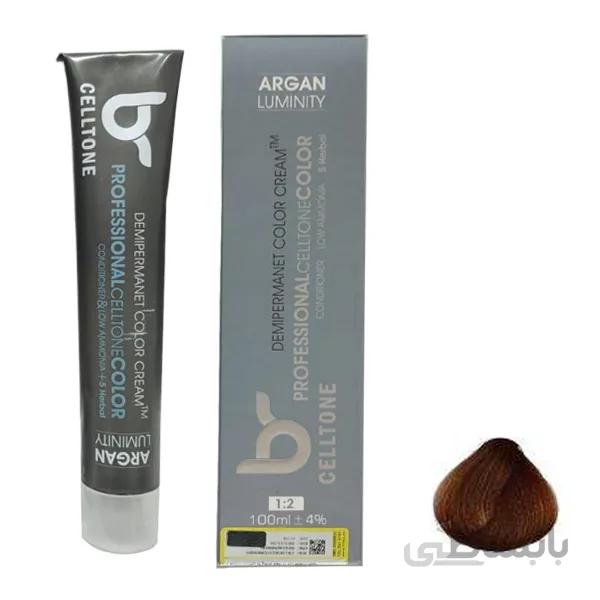 رنگ مو سلتون شماره 6.78 حجم 100 میلی لیتر رنگ بلوند نسکافه ای تیره
