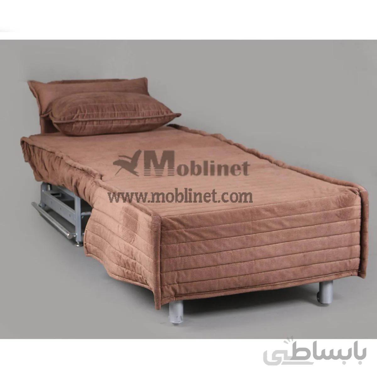 مبل یکنفره تختخوابشو مدل پانیز بدون دسته