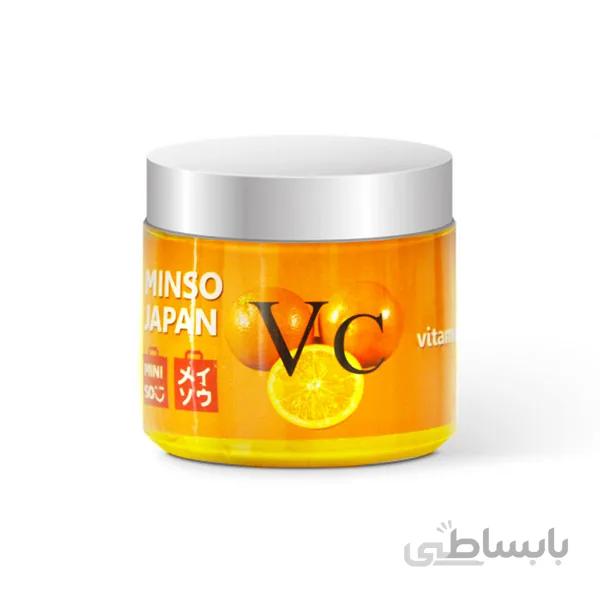 ژل هیدرودرمی آبرسان حاوی ویتامین c اصل ژاپن چند کاره minso japan