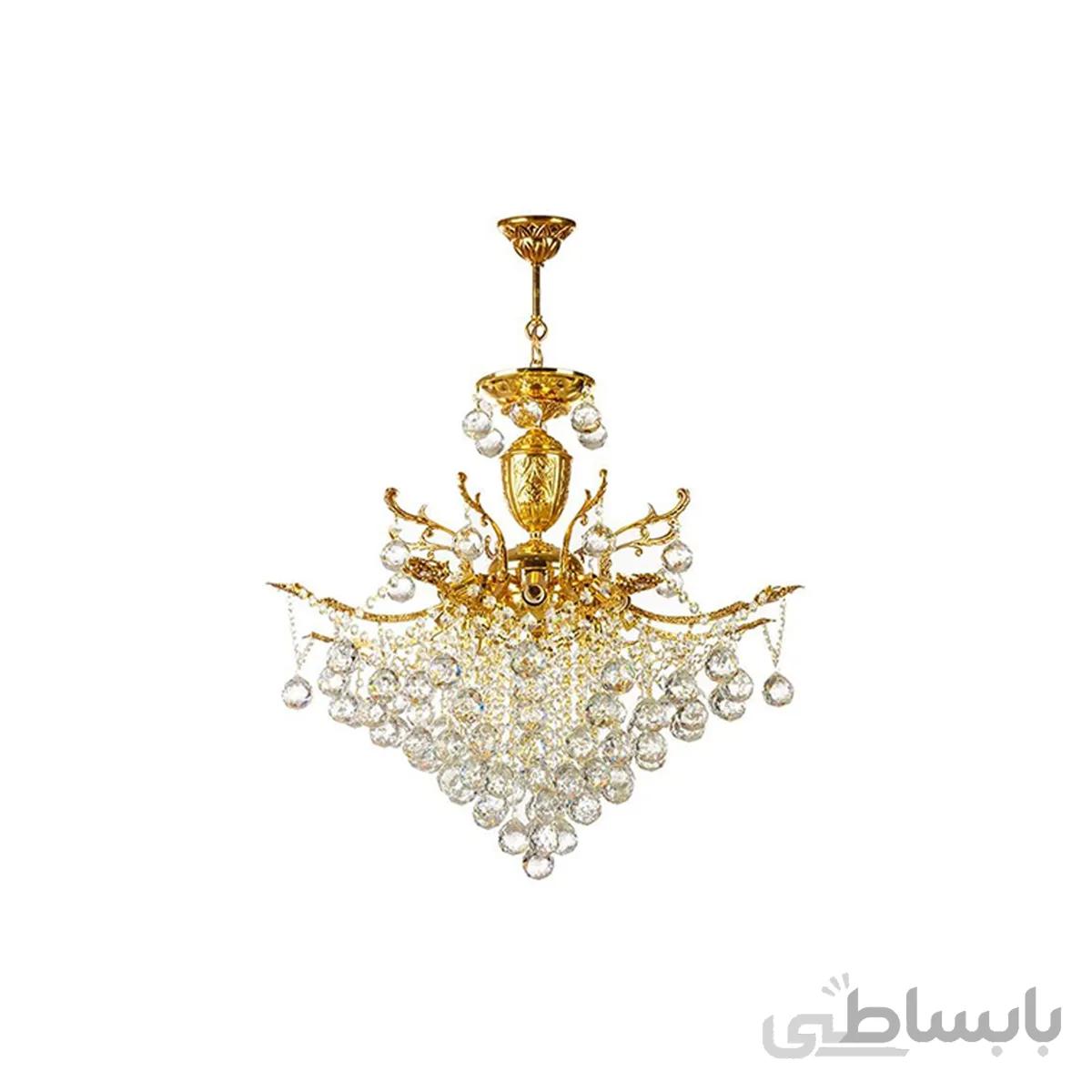 لوستر کریستالی چشمه نور ۱۲ شعله کد H6646/8G