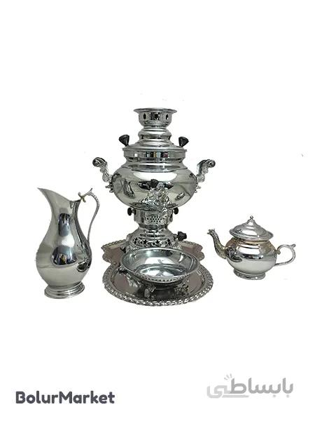 سرویس سماور طوفان ۴ لیتر عدسی