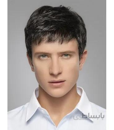 کلاه گیس مردانه کالس کوتاه Kalyss ws303 Men's Short Straight Black Wig Heat Resistant Synthetic Hair Wig