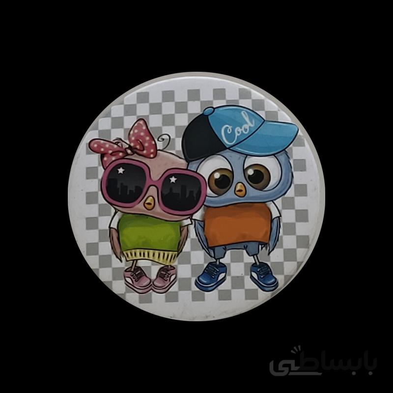 پیکسل طرح جغد خانم و آقا