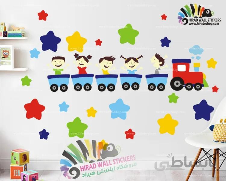 استیکر قطار بچه ها کدh596