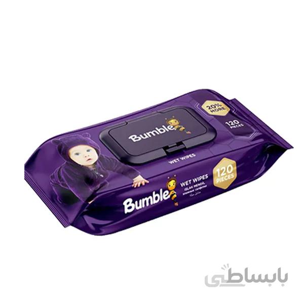 دستمال مرطوب کودک بامبل 120 عددی Bumble