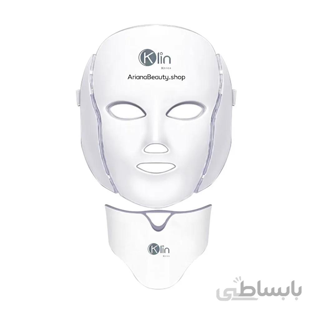 ماسک ال ای دی صورت و گردن کلین مدل LM 7 ا 7Colors Photon Electric LED Facial Mask Neck Skin Rejuvenation Massager