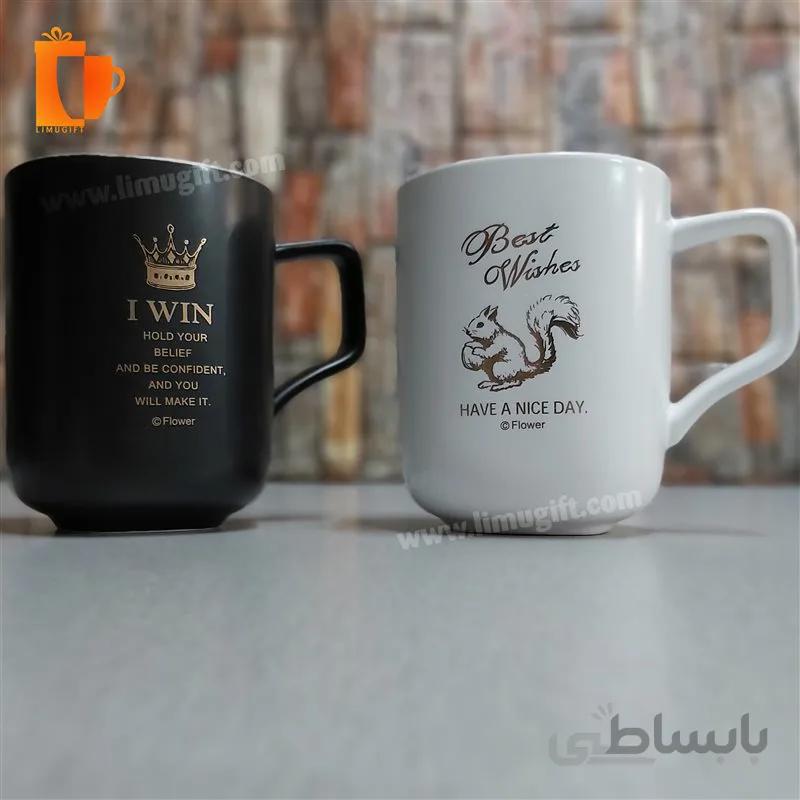ماگ سیاه و سفید