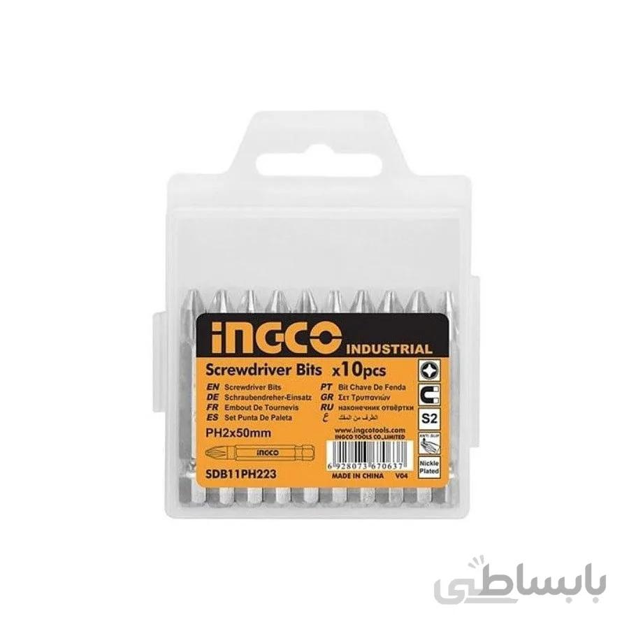 ست سری پیچ گوشتی یک سر چهار سو اینکو مدل SDB11PH223 ا iNGCO SDB11PH223 Screwdriver Bit