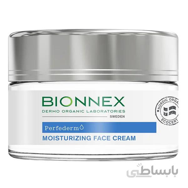 کرم مرطوب کننده پوست صورت بایونکس bionnex حجم 50 میل