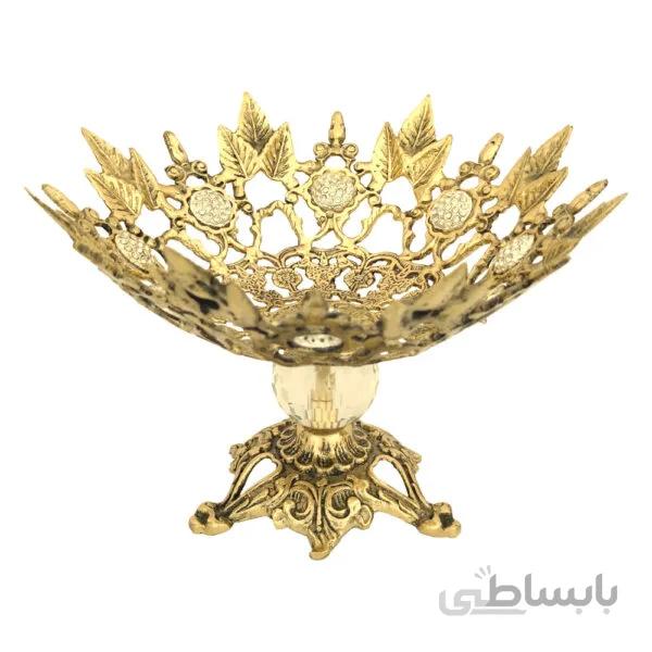 میوه خوری برنزی طرح نیزه ای سایز کوچک کد ۱۰۵۵