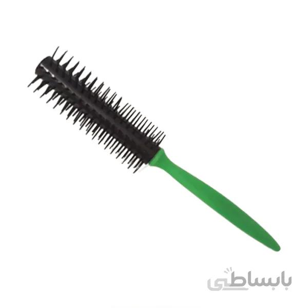 برس گرد مو دسته رنگی