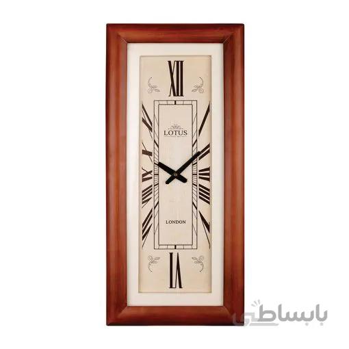 ساعت دیواری چوبی لوتوس مدل SUNDOWN کد W-392