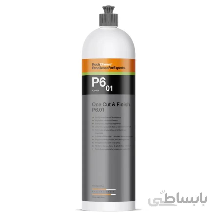پولیش تک مرحله ای کوکمی یک لیتری P6 Koch Chemie One Cut & Finish