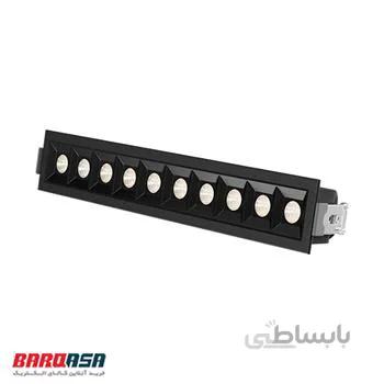 چراغ خطی توکار 25وات اکووات دارک لایت مشکی