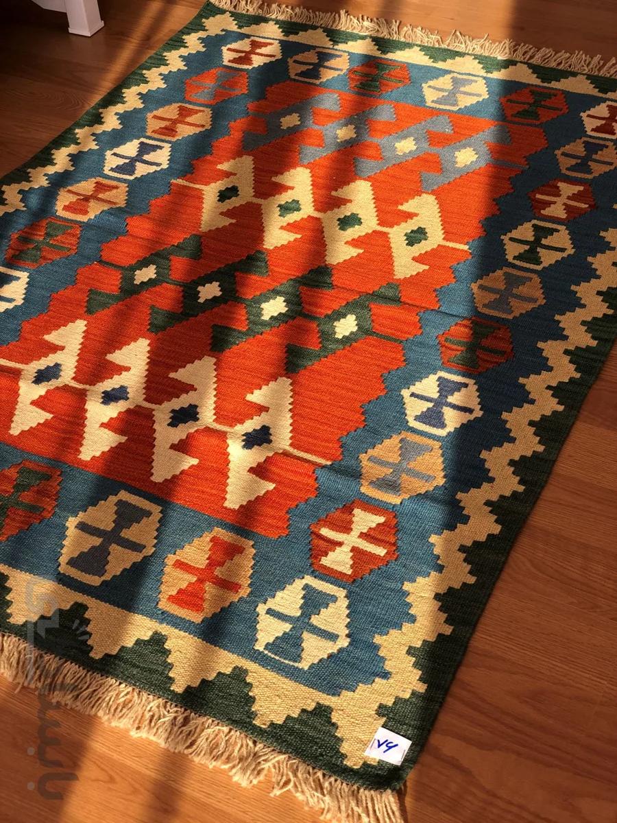 گلیم دو رو دستبافت رج CODE 76 G ا Persian handmade kilim