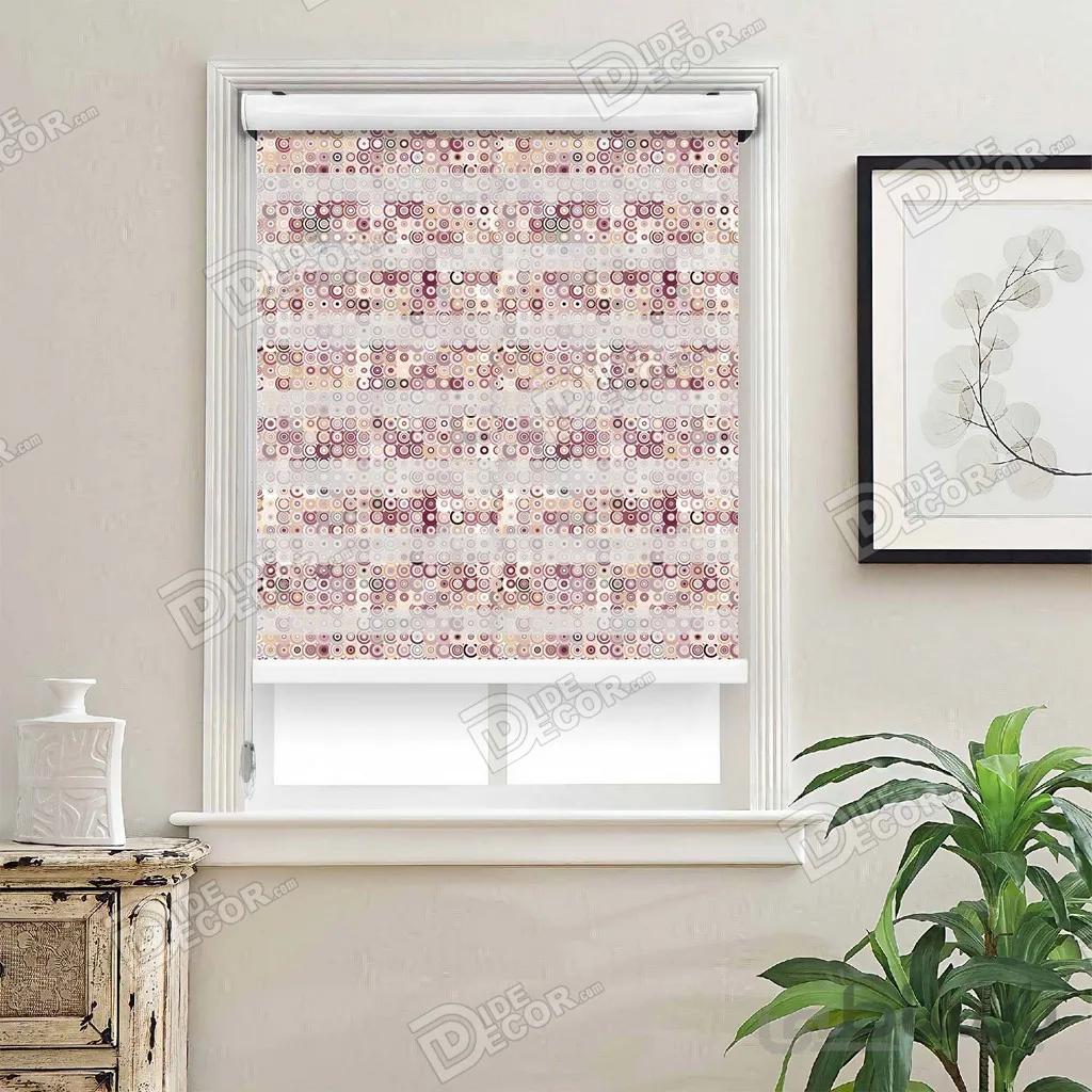 پرده زبرا چاپی دو رو طرح دار کد ZMP-545