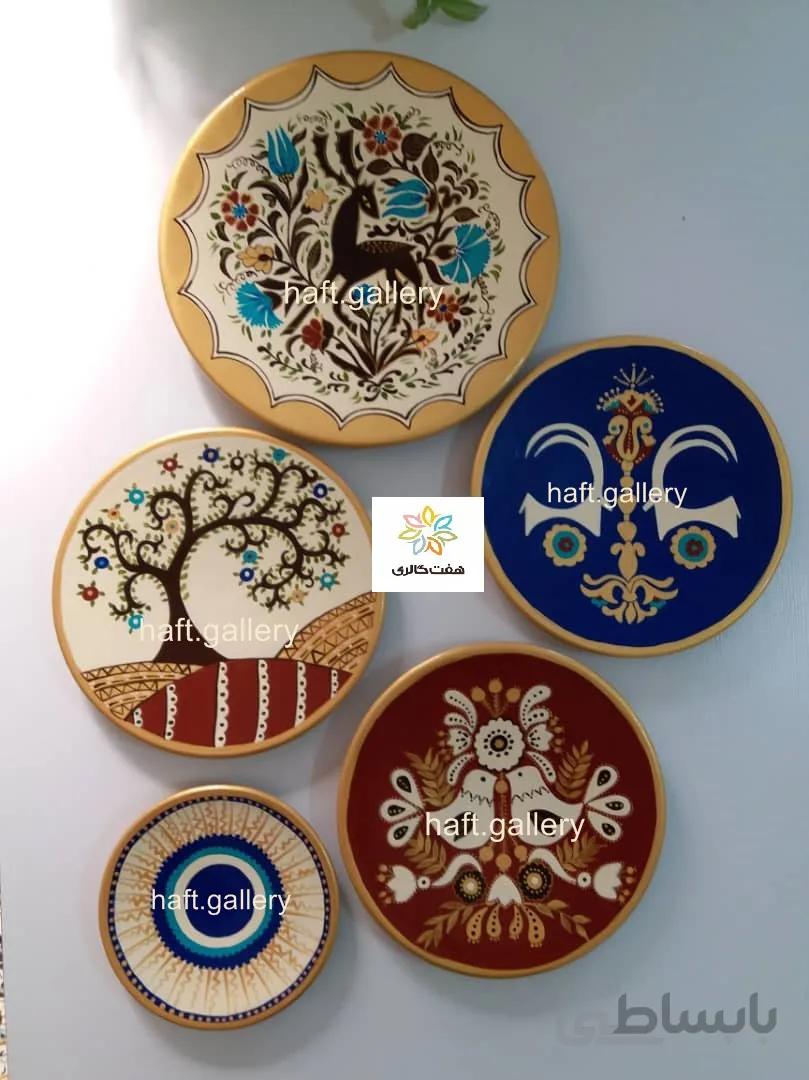 ست کامل بشقابهای دیوارکوب سفالی کد ۱۰۱۴۹۱
