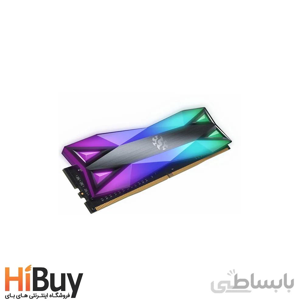 رم دسکتاپ DDR4 تک کاناله 3600 مگاهرتز CL16 ای دیتا ایکس پی جی مدل GAMMIX D60 ظرفیت 8 گیگابایت ا ADATA XPG DDR4 3600MHZ CL16 GAMMIX D60 - RAM 8G