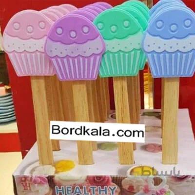 کفگیر دسته چوبی کاپ کیک