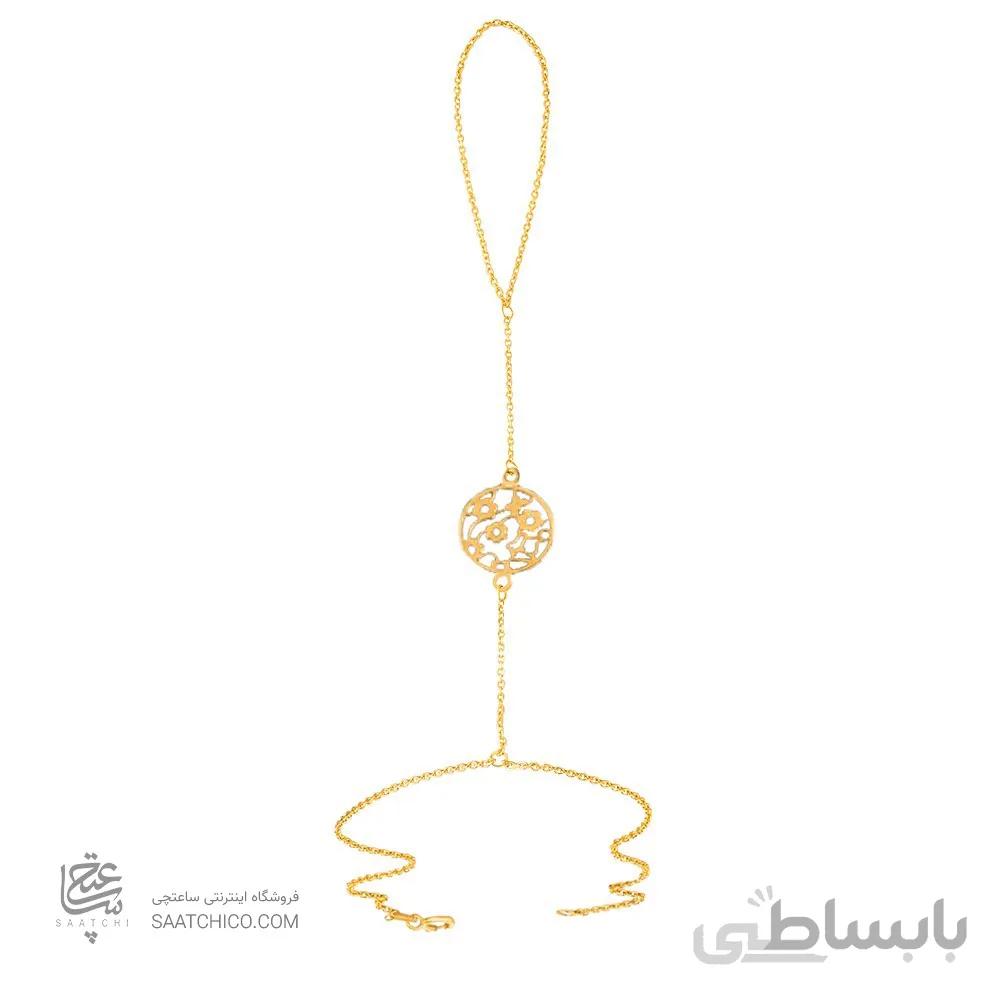 تمیمه طلا زنانه طرح اسلیمی گل کد LT410