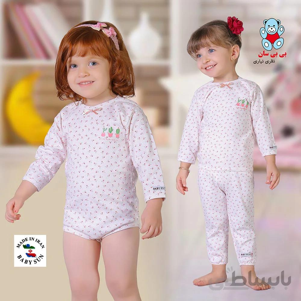 ست سه تکه نوزادی بی بی سان طرح کاکتوس