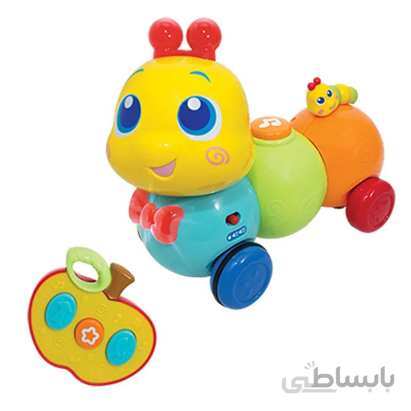 اسباب بازی کنترلی کرم ابریشم موزیکال و چراغدار وین فان winfun