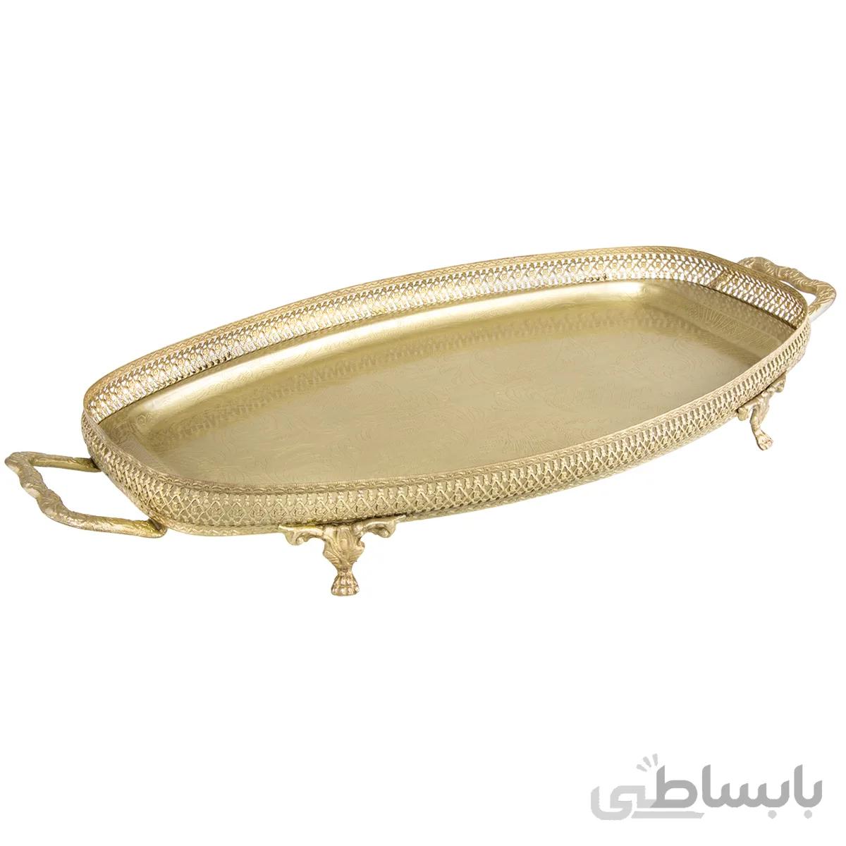 سینی برنجی بیضی ایران کادو کد 204
