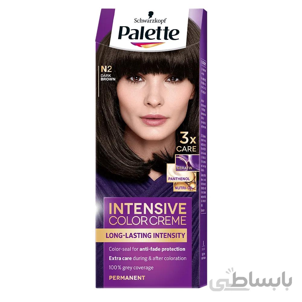 رنگ مو قهوه ای تیره پالت کد 0-3 ا Palette Intensive Color Creme Dark Brown N03-0
