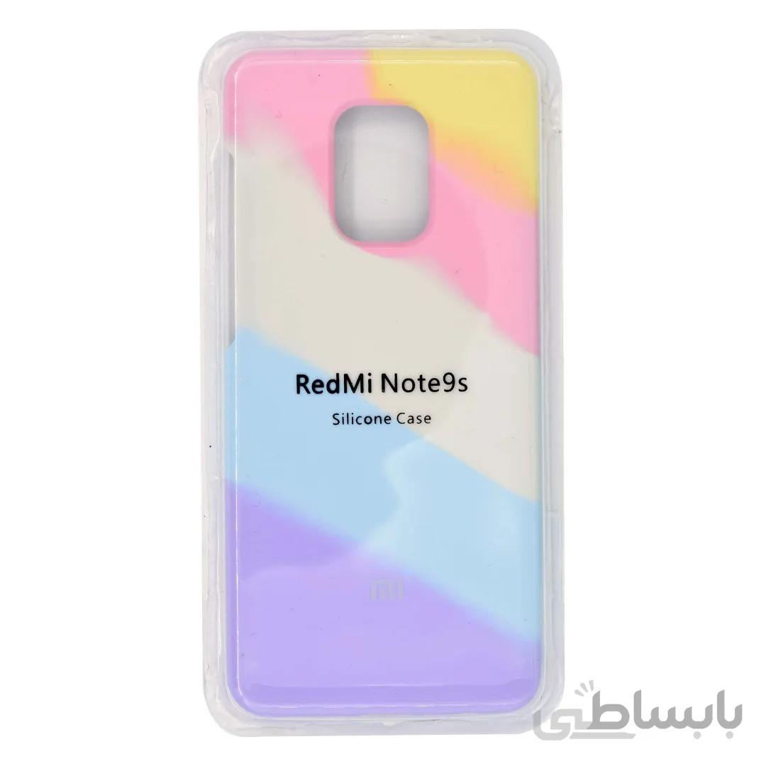 قاب گوشی شیائومی Redmi Note 9s / 9 Pro سیلیکونی رنگین کمانی آبرنگی مدل RN