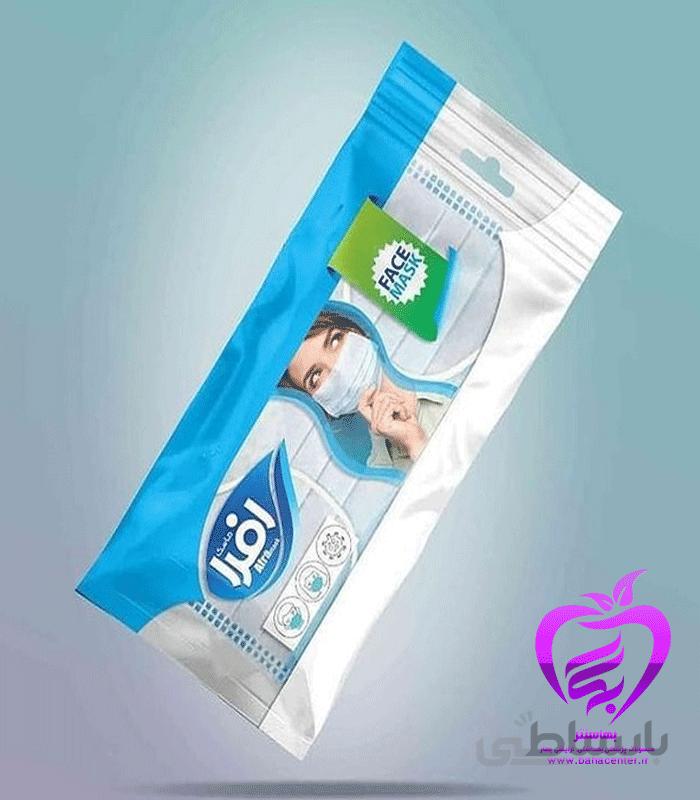 ماسک سفید سه لایه پرستاری ملت دار افرا بسته 50 تایی