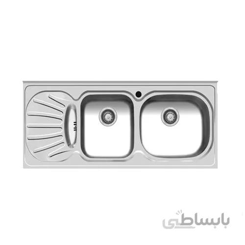سینک ظرفشویی روکار اخوان ا Akhavan Double Bowl Sink 36