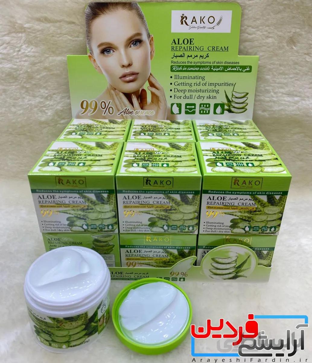 کرم آبرسان و ضد چروک پوست آلوِئه ورا 99% Rako