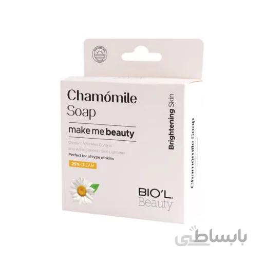 صابون آرایش پاکن شیرکرمی بابونه (BIOL)