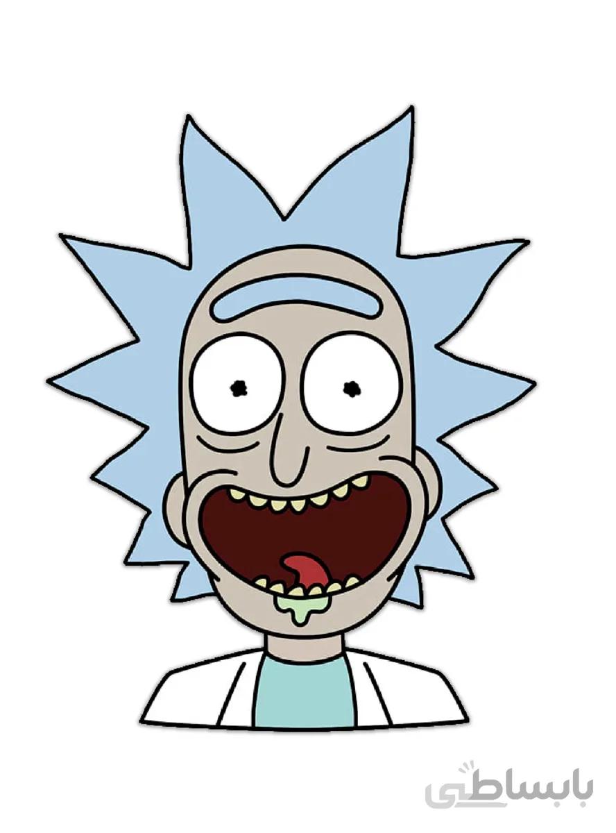 استیکر طرح ریک Rick