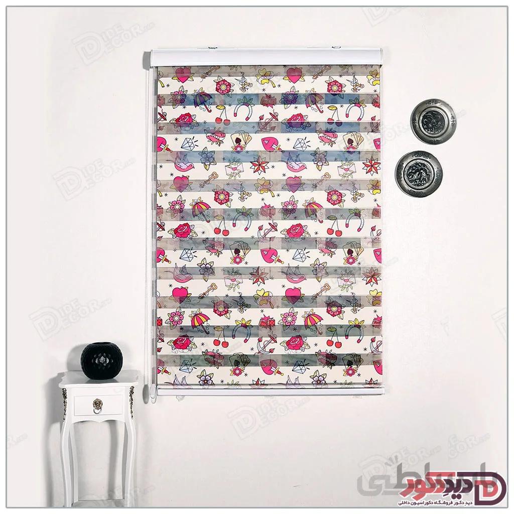 پرده زبرا چاپی کودک کد H-170
