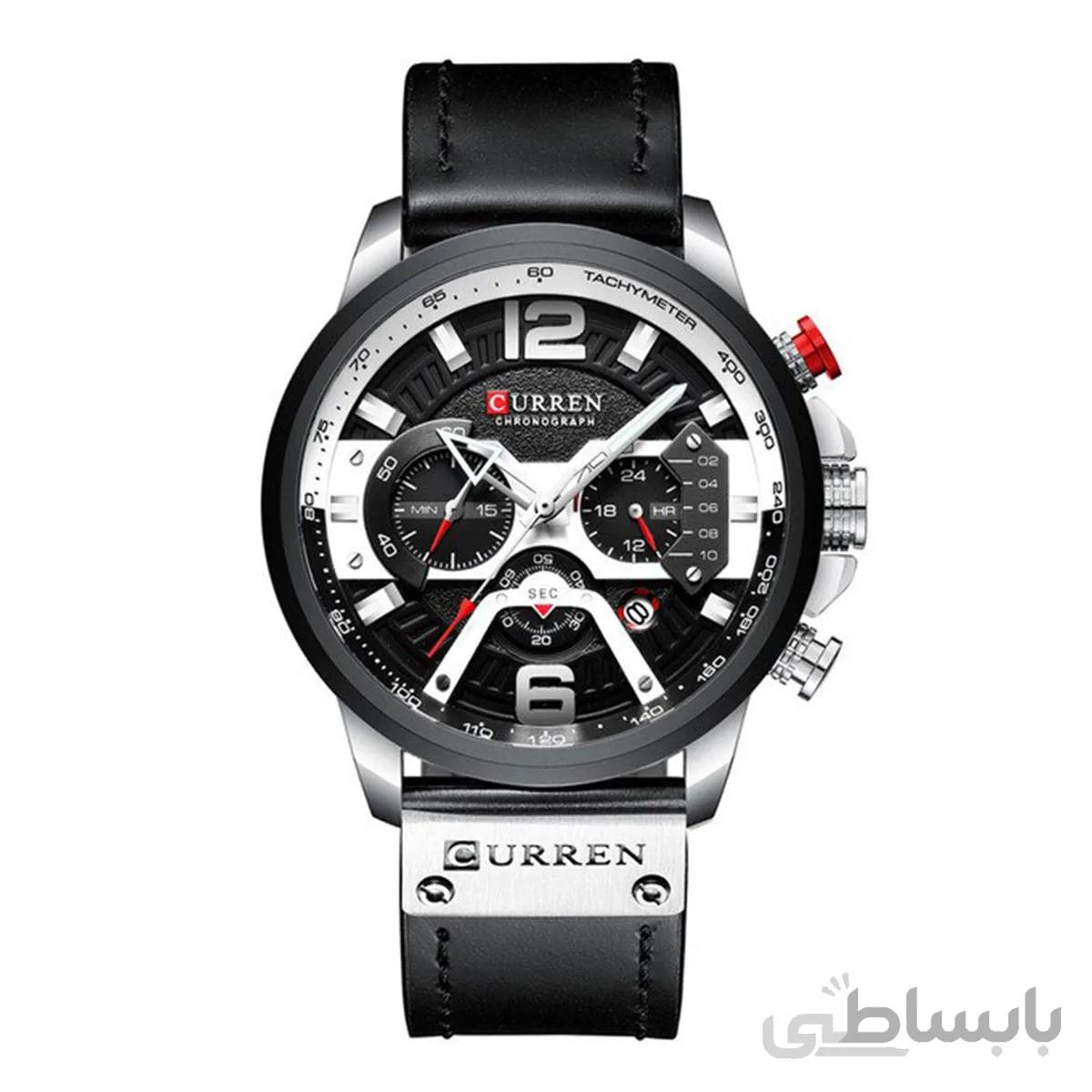 ساعت مچی کارن مردانه مشکی_سیلور مدل Curren 8329