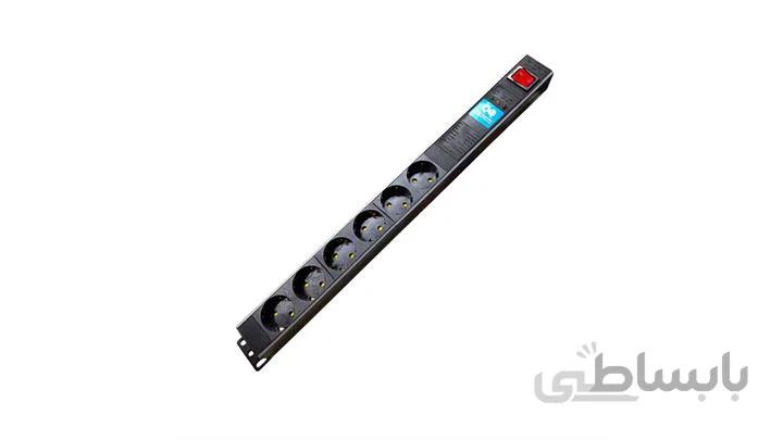 رک مونت محافظ 6 خانه آنالوگ با کابل 1o8 برند پارت الکتریک مدل پارسا کد 5143