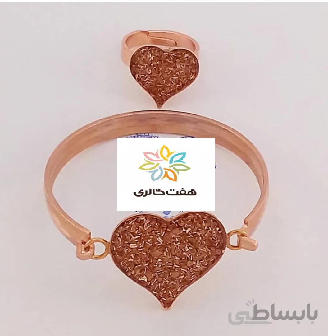 دستبند و انگشتر مس و رزین کد ۱۰۸۶۶