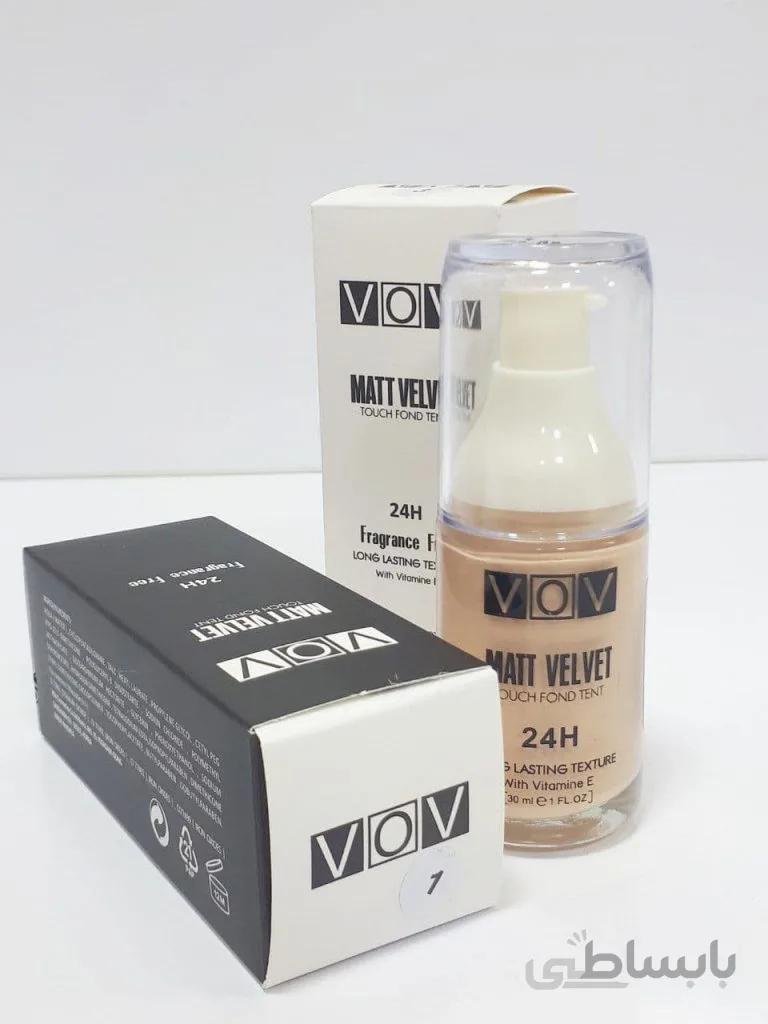 کرم پودر شیشه ای VOV شماره 1 حجم 30 میلی