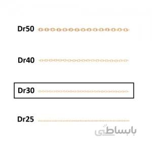 زنجیر طلا نازک کد CD30